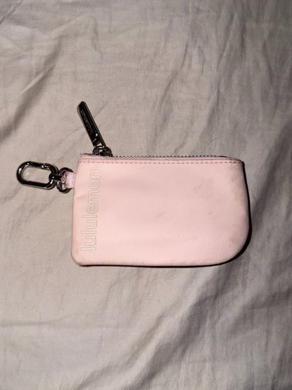 lululemon athletica Light Pink Key & Card Holder with Clip